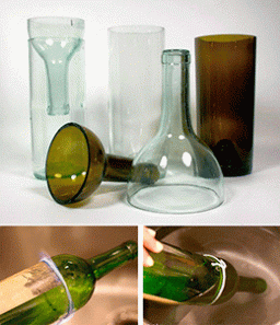 Как разрезать стеклянную бутылку ниткой